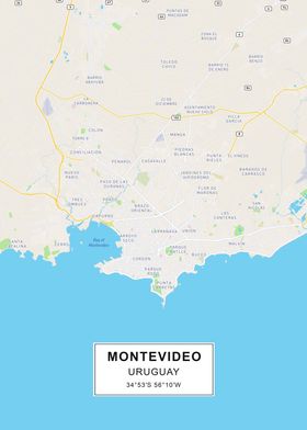 Montevideo map