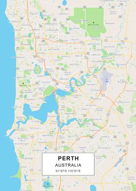 Perth map