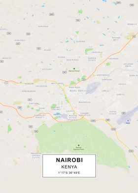 Nairobi map