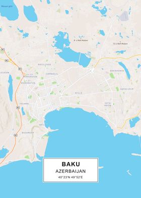 Baku map