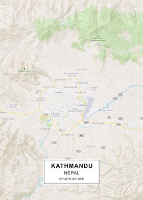 Kathmandu map