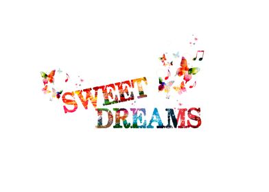 Sweet dreams inscription