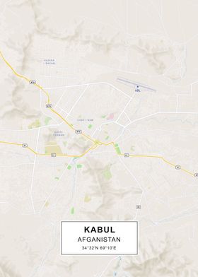Kabul map