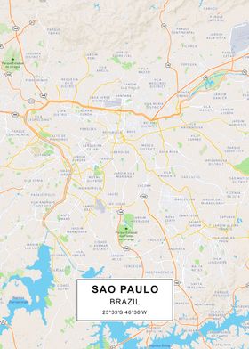 Sao Paulo map