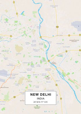 New Delhi map