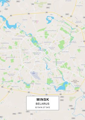 Minsk map