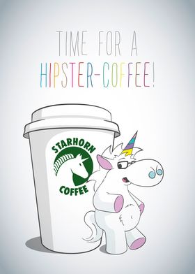 Hipster-Coffee Unicorn
