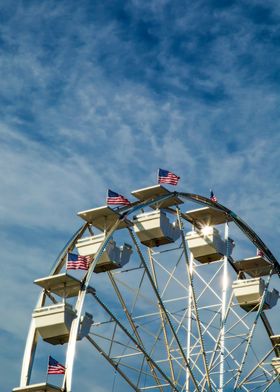 Ferris Wheel with Flags