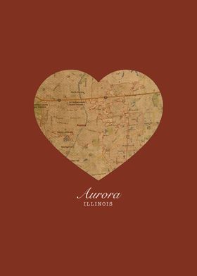 I Heart Aurora Illinois