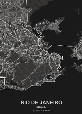 Rio de Janeiro city map