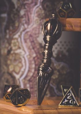 Dice with Phurba Dagger