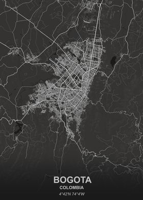 Bogota city map