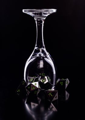 Metal Dice in Glass II