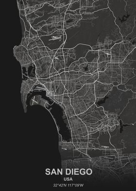 San Diego city map