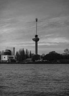 Euromast in bw.