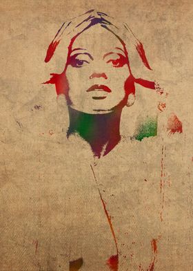 Diana Ross Watercolor