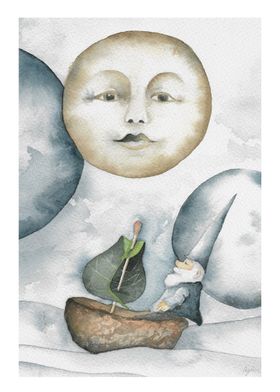 Mysterious Moon & Gnome #1