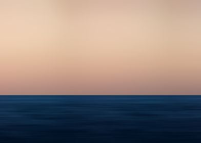 Minimalistic sea at sunset