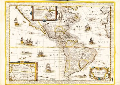 North & South America 1661