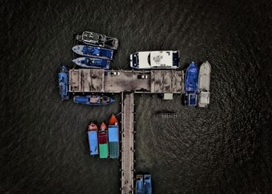 Pier   Drone view