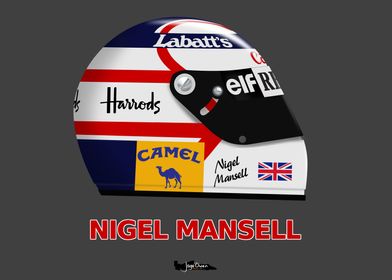 Nigel Mansell helmet
