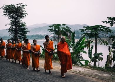 Novice Monks in Thailand