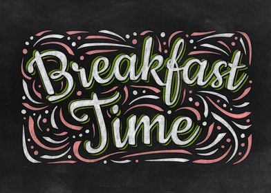 Breakfast Time Chalkboard