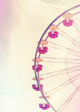 Ferris Wheel in Hot Pink