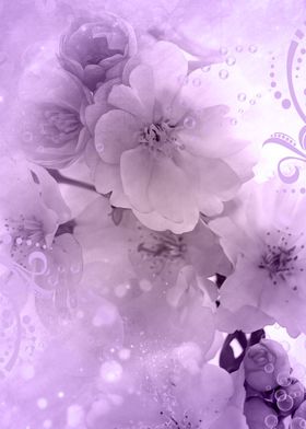 Flowers in soft violet