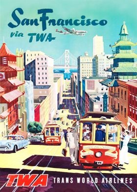 San Francisco via TWA