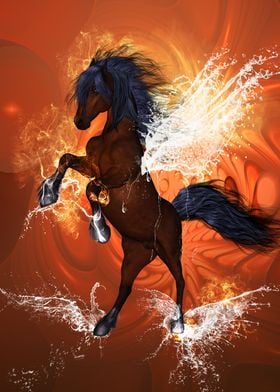 Horse with water wings