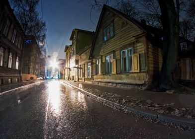 Narrow Street By Night