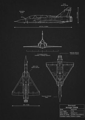 Mirage 2000B Blueprint