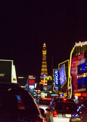 Busy Las Vegas by Night