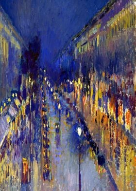 Pissarro Montmartre Night