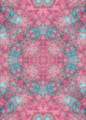 Mandala pink blue