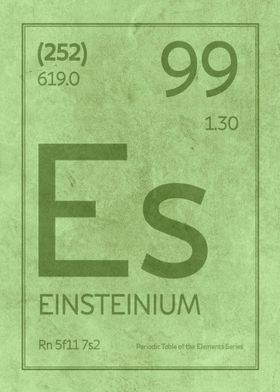 Einsteinium Element Symbol