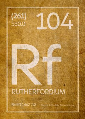 Rutherfordium Element