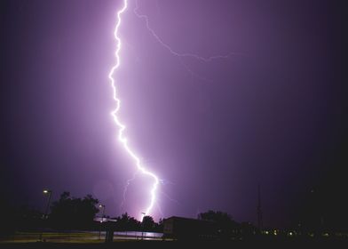Lightning over Depot Park