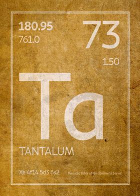 Tantalum Element Symbol