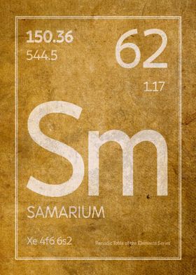 Samarium Element Symbol