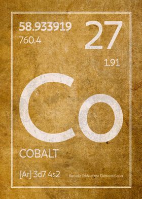 Cobalt Element Symbol