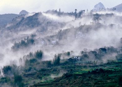 Foggy Mountain in Vietnam