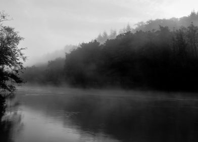 River Wye Misty River