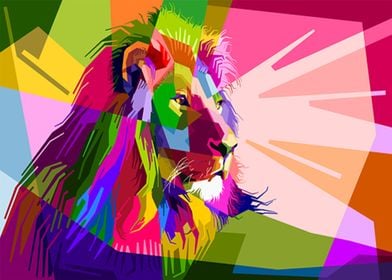 Colorful Lion