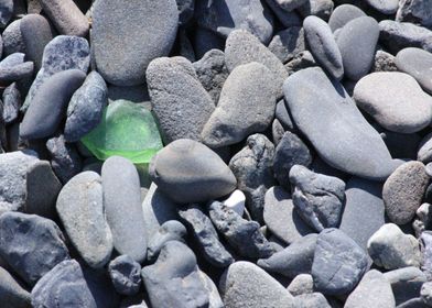 Beach Pebbles and Sea Glas