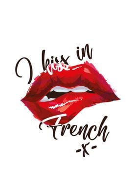 Kissing in French