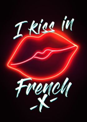 I kiss in French