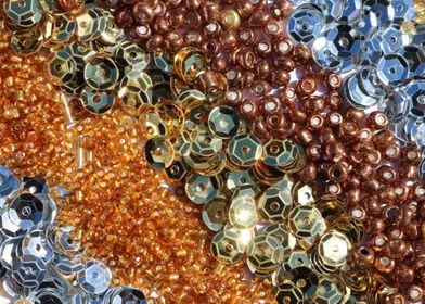 Sequins and beads abstract