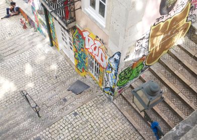 Lisbon Old town Steps
